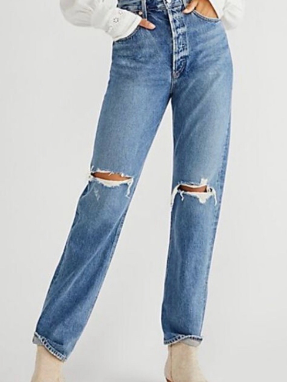 Citizens Of Humanity Eva Distressed Boyfriend Jeans, size 31